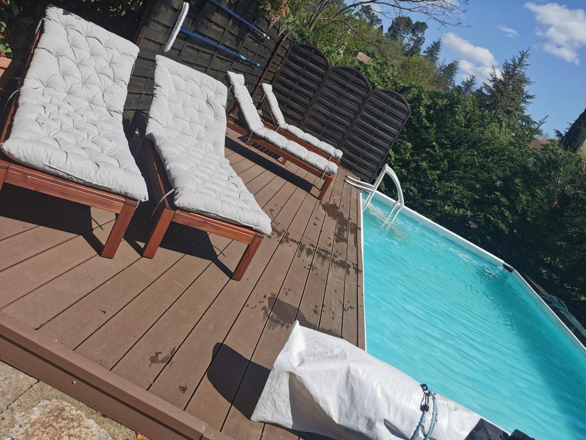 Mes Maisons Gardoises, Two Gites Sleeping 13 With Two Private Pools, Kids Room, Laundry, Disco, Free Wifi, Linen And Dog'S Are Welcome Gagnières Eksteriør billede